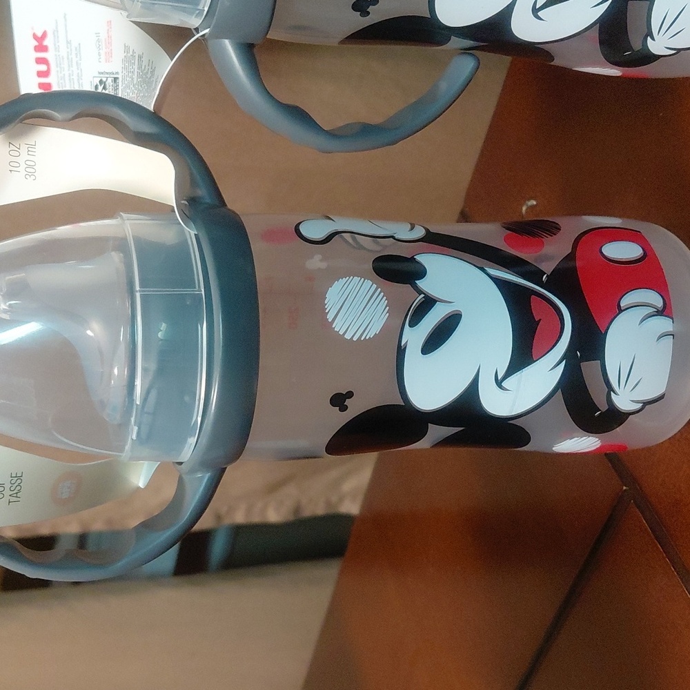 2 NUK Disney Baby Mickey Mouse Large Learner Cup - Black and Red - Picture 2 of 4